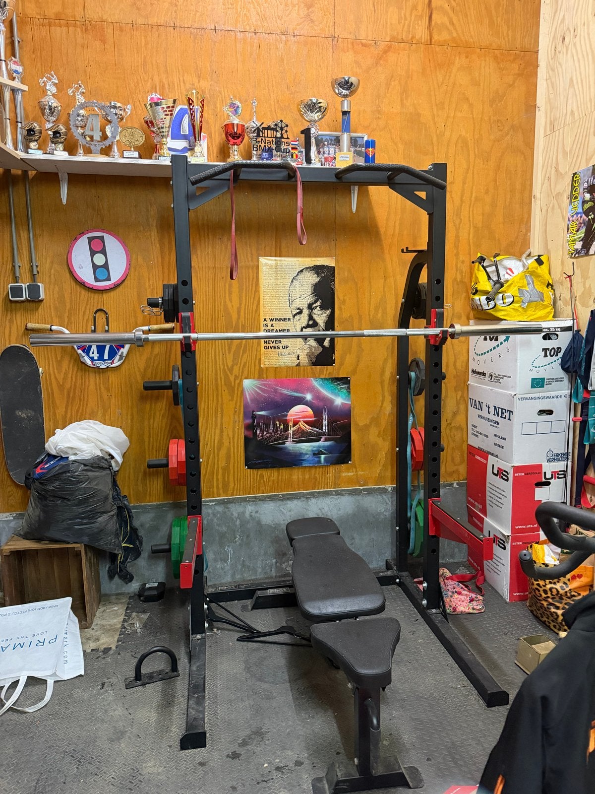 Pivot Fitness HR3262 Heavy Duty Power Rack, Ophalen, Gebruikt, Rug, Overige typen