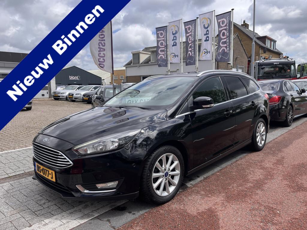 Ford FOCUS Wagon 1.5 TDCI Titanium Automaat Vol Opties, Gebruikt, 4 cilinders, Zwart, 120 pk