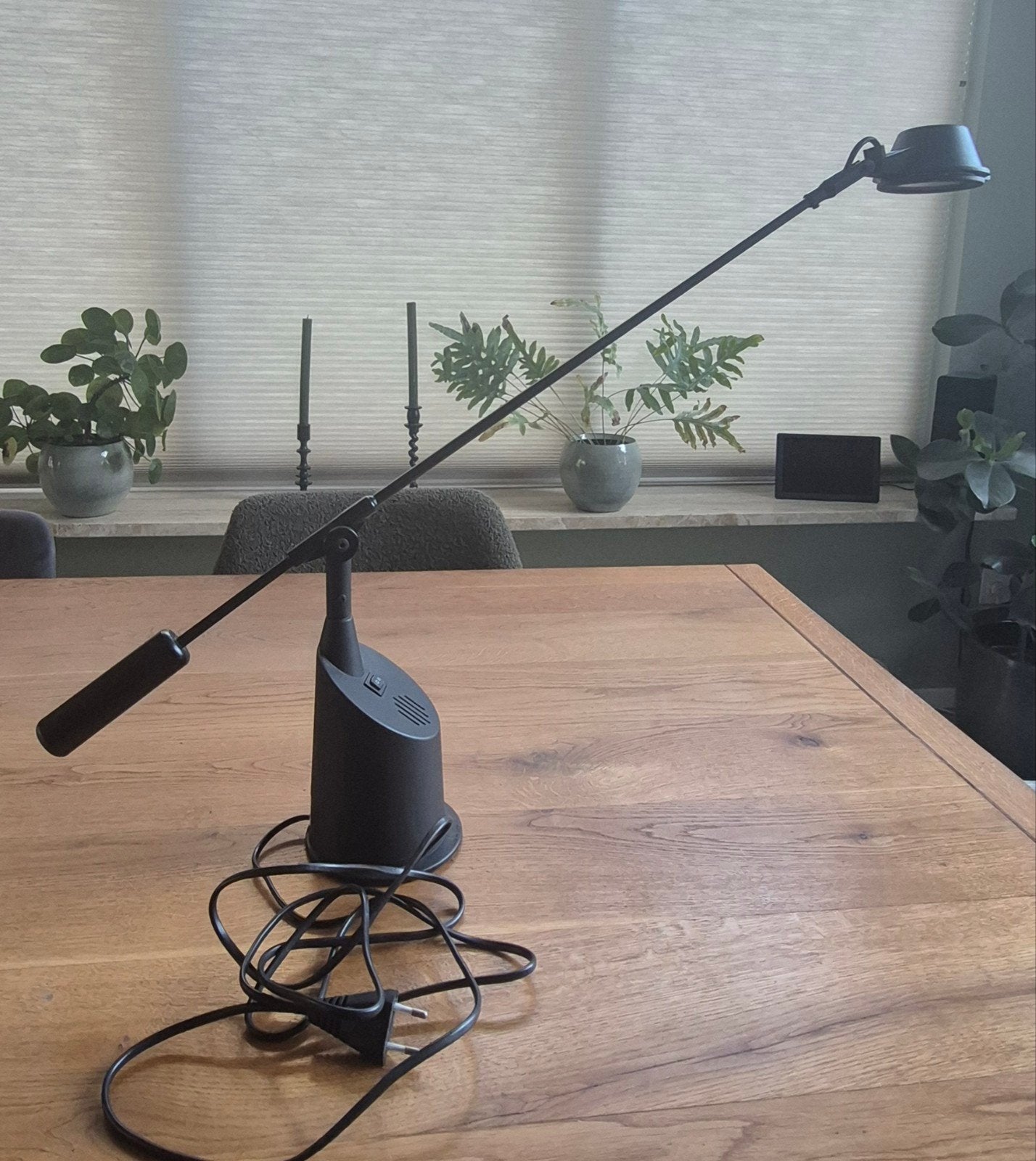 Vintage TPB Airone Halogeen Bureaulamp – Jaren '80 Postmoder, Ophalen, Bureaulamp, Zwart, Design