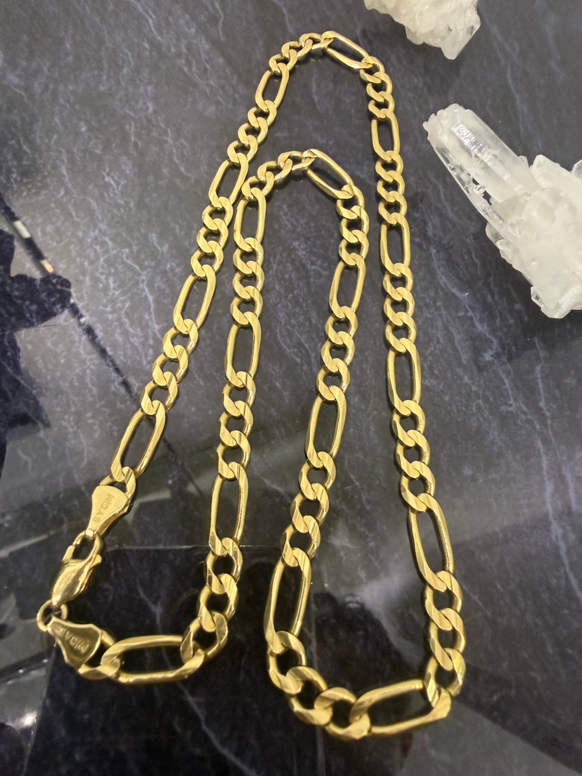 Prachtige 14 karaats gouden massieve figaro ketting, Ophalen of Verzenden, Nieuw, Goud