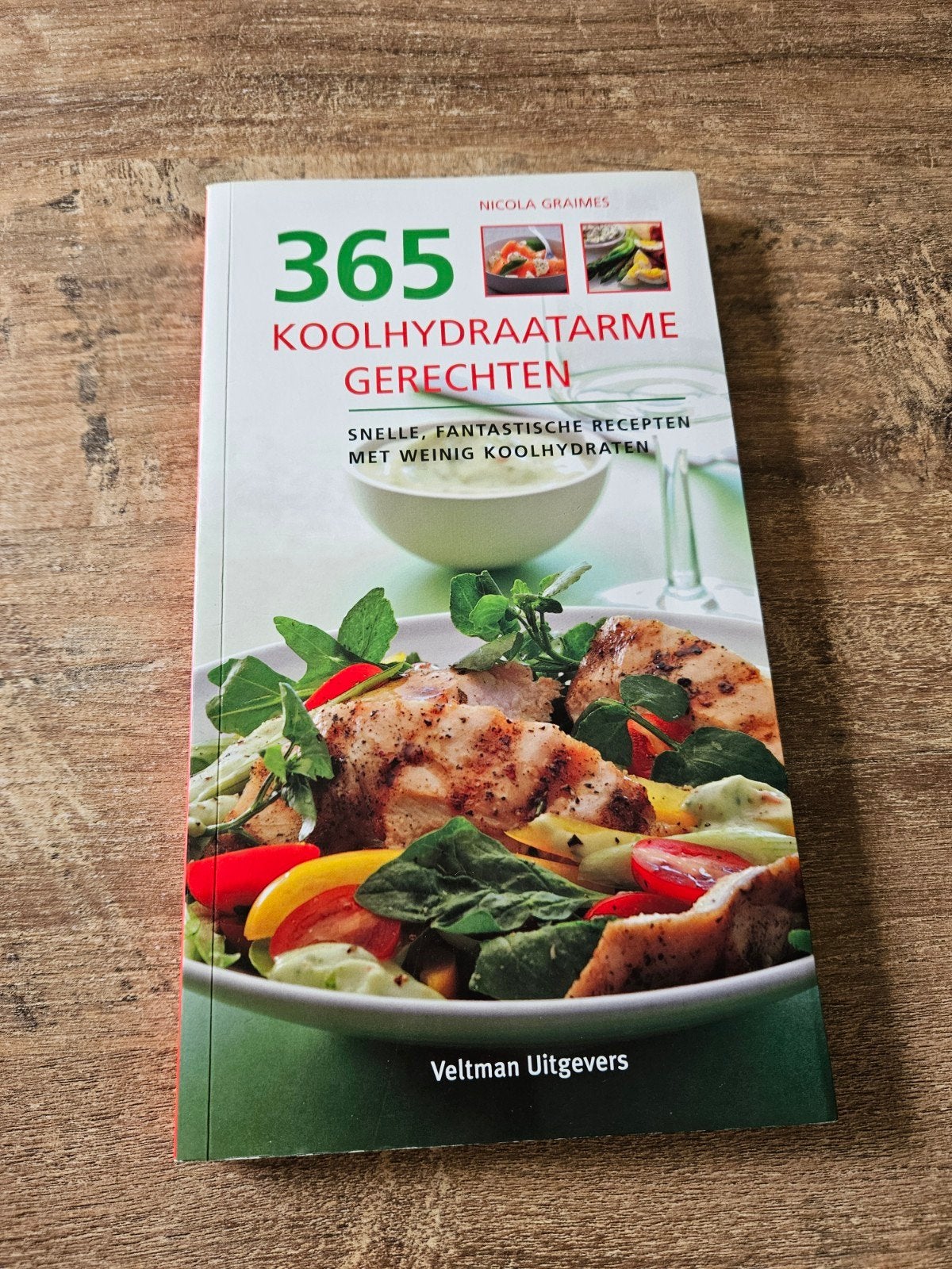 365 Koolhydraatarme Gerechten - Nicola Graimes, Ophalen of Verzenden, Zo goed als nieuw, Nicola Graimes, Gezond koken
