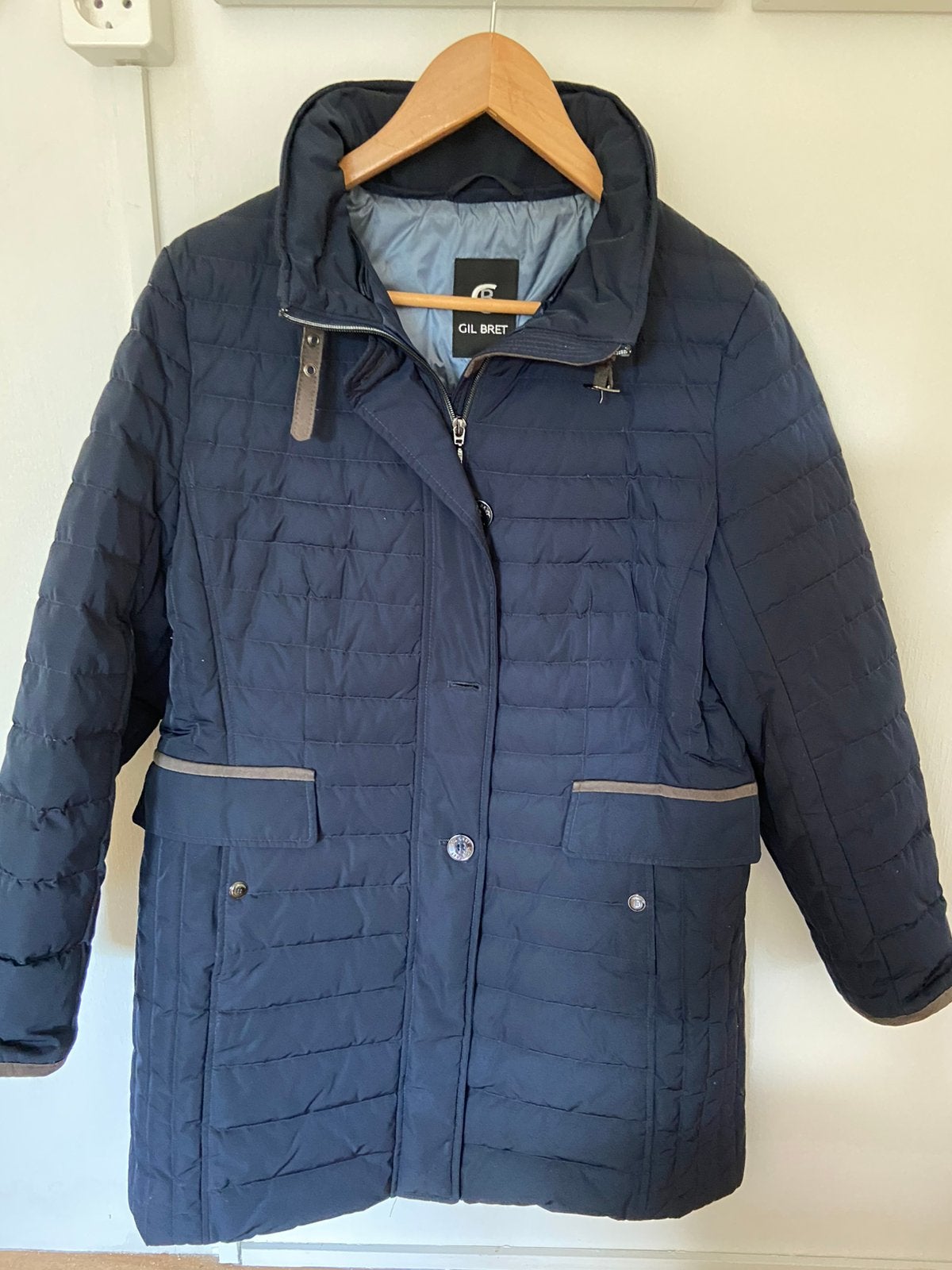 Gil Bret winterjas donker blauw maat 40, Ophalen of Verzenden, Zo goed als nieuw, Maat 38/40 (M), Blauw