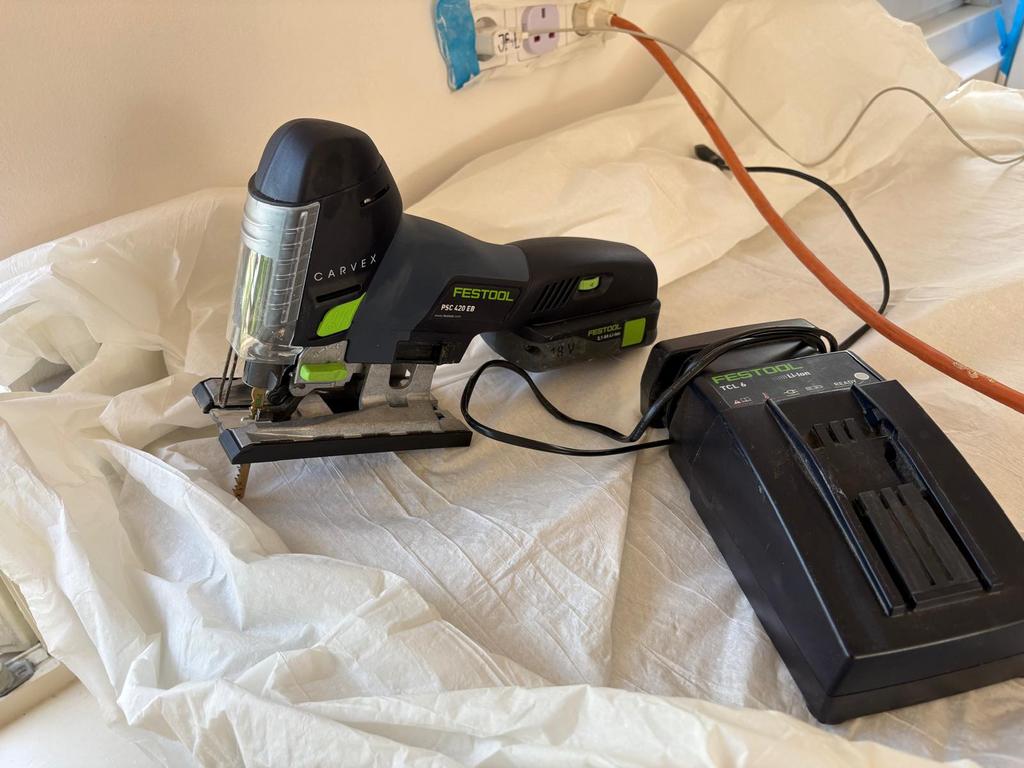 Festool PSC 420 EB decoupeerzaag, Verzenden, Decoupeerzaag, Zo goed als nieuw, 30 tot 70 mm