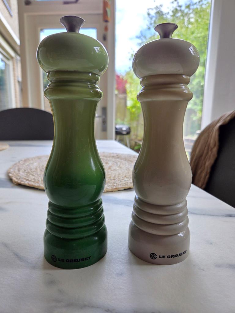 Le Creuset zout- en pepermolen, Ophalen, Gebruikt