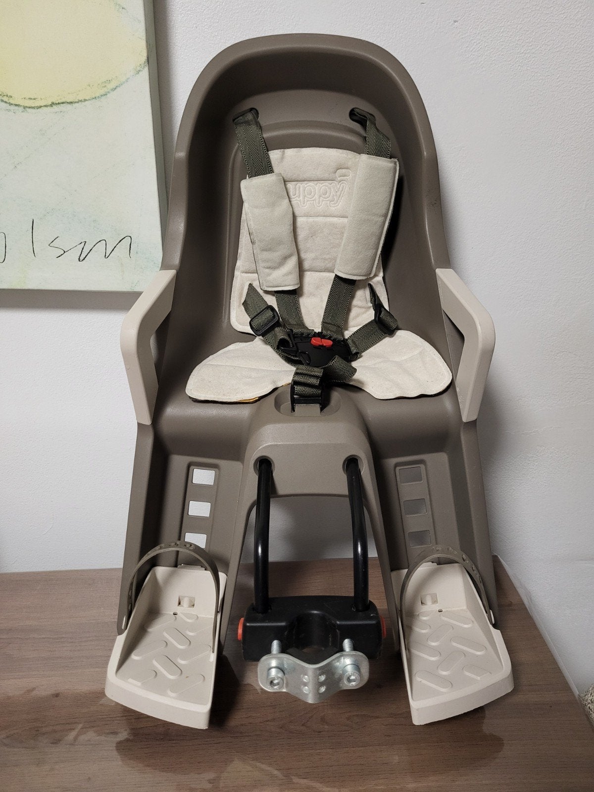 Polisport Guppy Mini Kinderfietsstoeltje Voor – Compleet –, Ophalen of Verzenden, Gebruikt