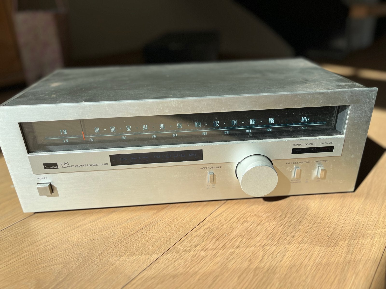 Sansui T-80 Quartz Locked Tuner - Vintage Hifi, Ophalen of Verzenden, Gebruikt, Analoog