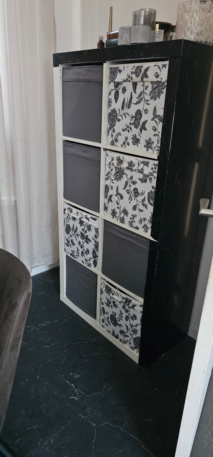 IKEA Kallax kast met opbergboxen, Huis en Inrichting, Ophalen, Gebruikt