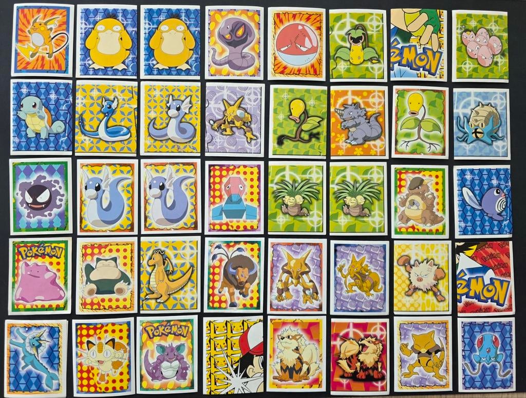 Pokémon Merlin stickers, Hobby en Vrije tijd, Verzamelkaartspellen | Pokémon, Gebruikt, Meerdere kaarten, Ophalen of Verzenden