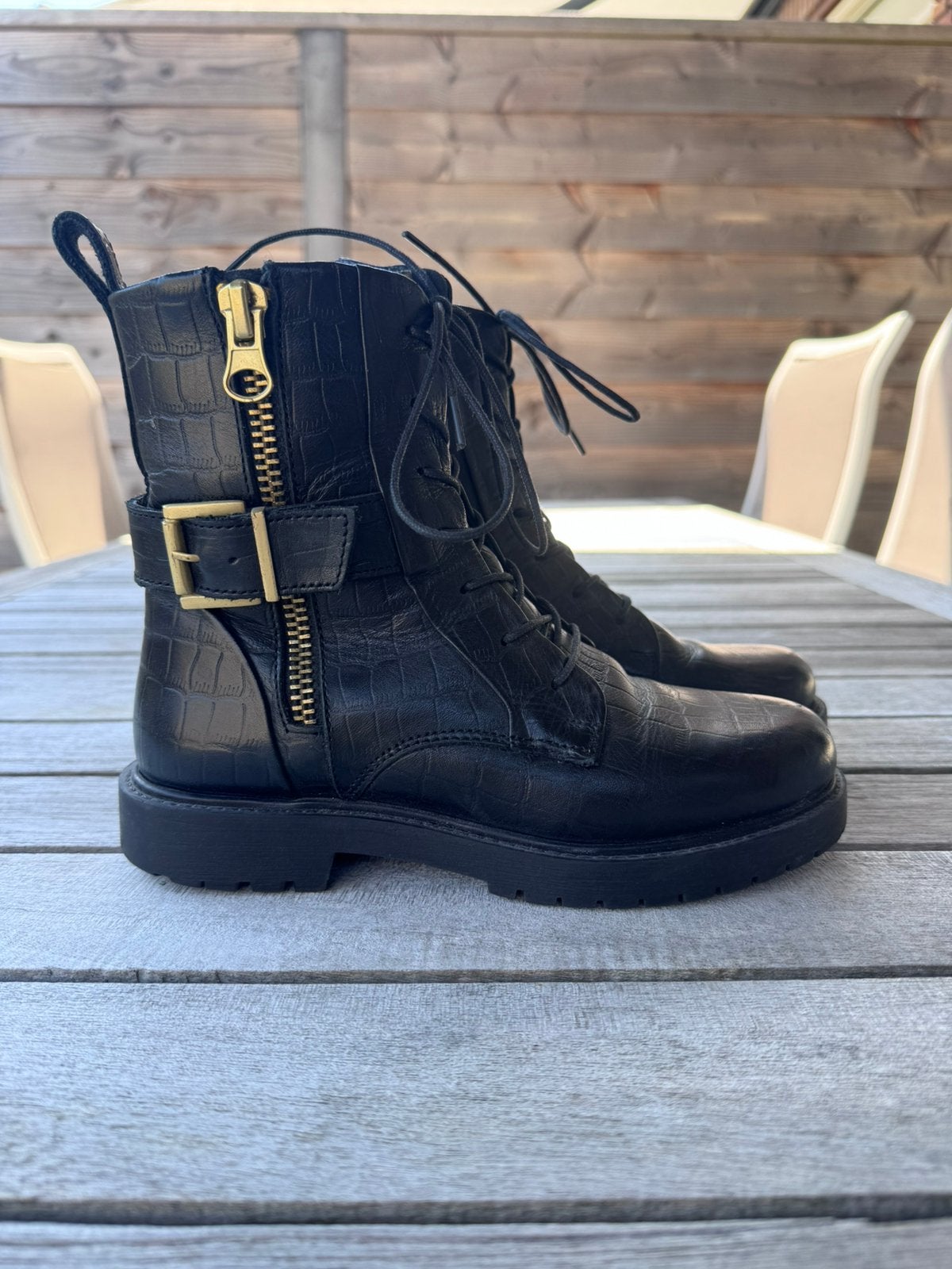 Zwarte laarzen Shoecolate, Verzenden, Zwart, Lage of Enkellaarzen, Gedragen