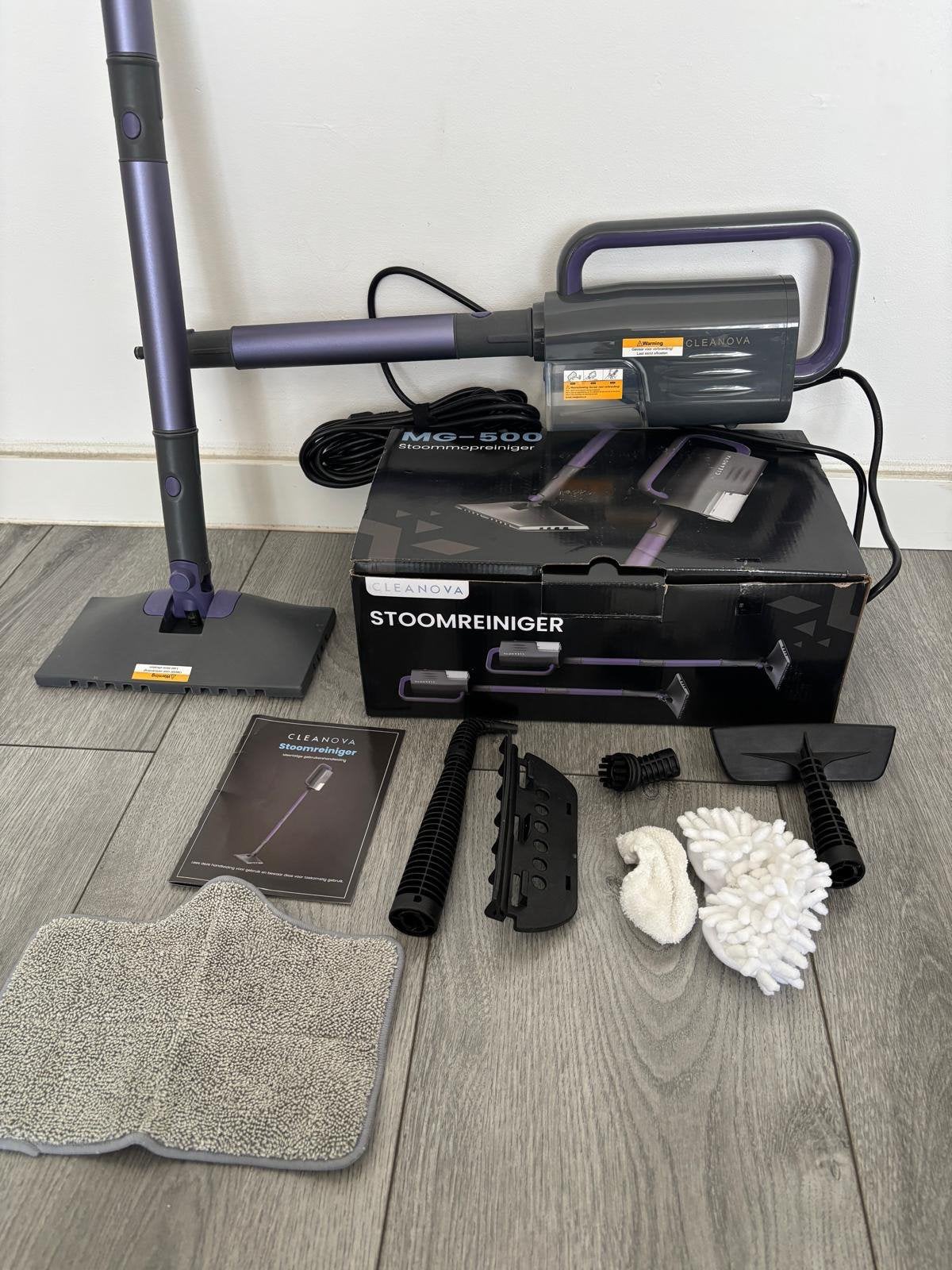 Cleanova 16in1 Stoom/tapijtreiniger handstomer stoomdweil, Ophalen of Verzenden, Nieuw, Stoomreiniger