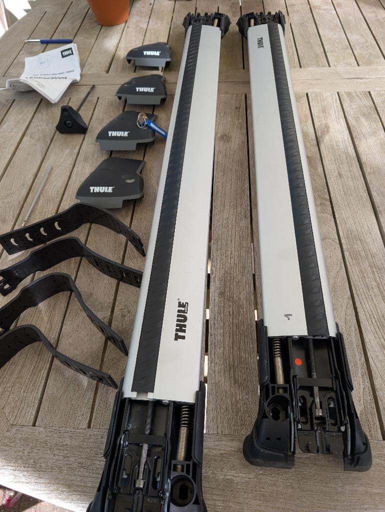 Thule dakdragers WingBar Edge 958X/XB voor open dakrailing, Auto diversen, Dakdragers, Zo goed als nieuw, Ophalen
