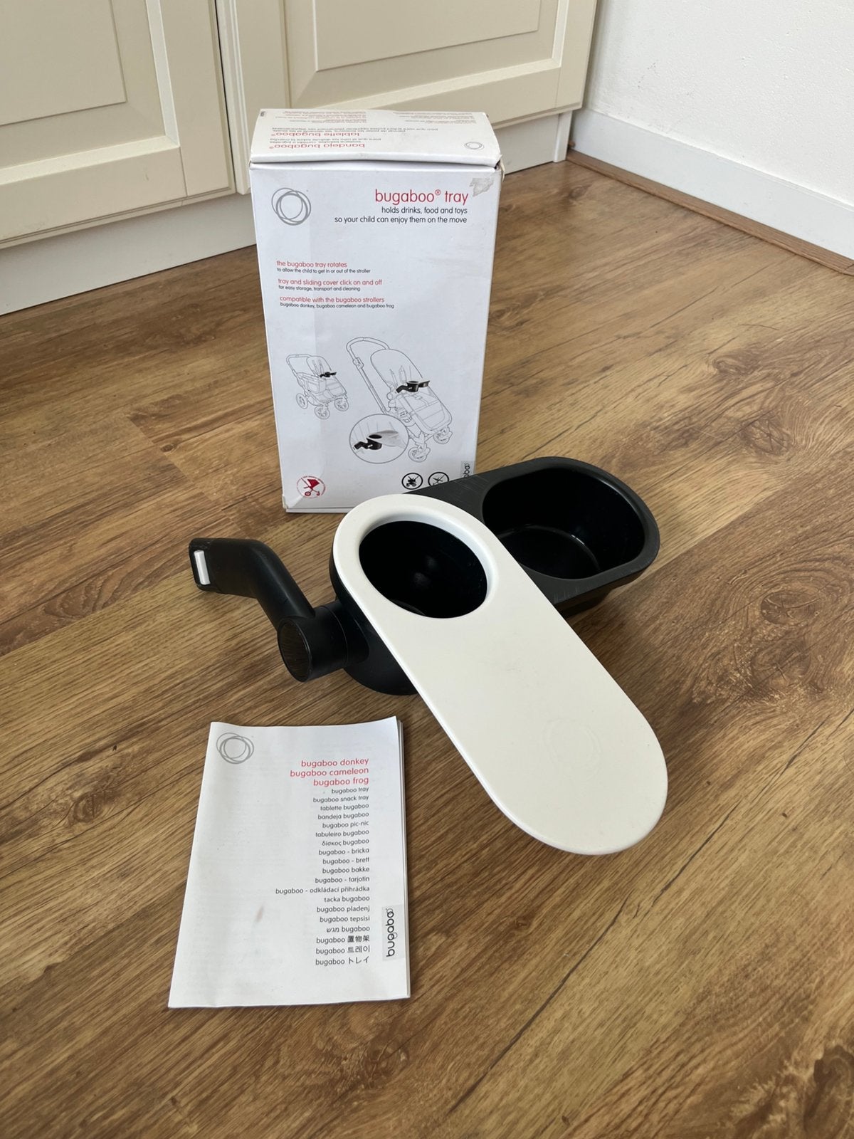 Bugaboo Snack Tray + bekerhouder =ideaal voor op reis/uitjes, Ophalen of Verzenden, Gebruikt