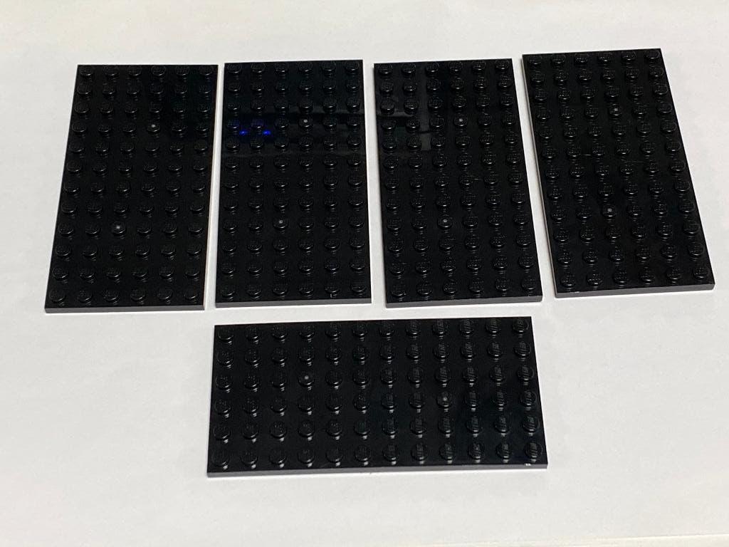 Partij 5x nieuwe 6x12 lego platen in diverse kleuren