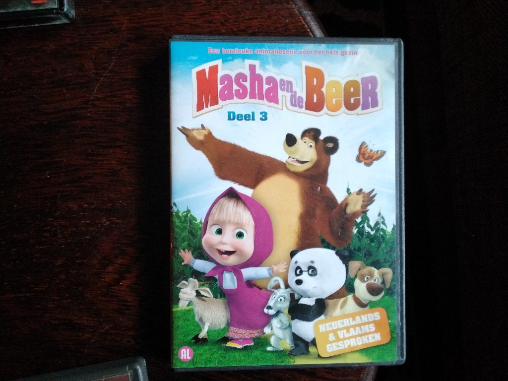 Masha en de beer deel 3, origineel, Avontuur, Alle leeftijden, Ophalen of Verzenden, Zo goed als nieuw