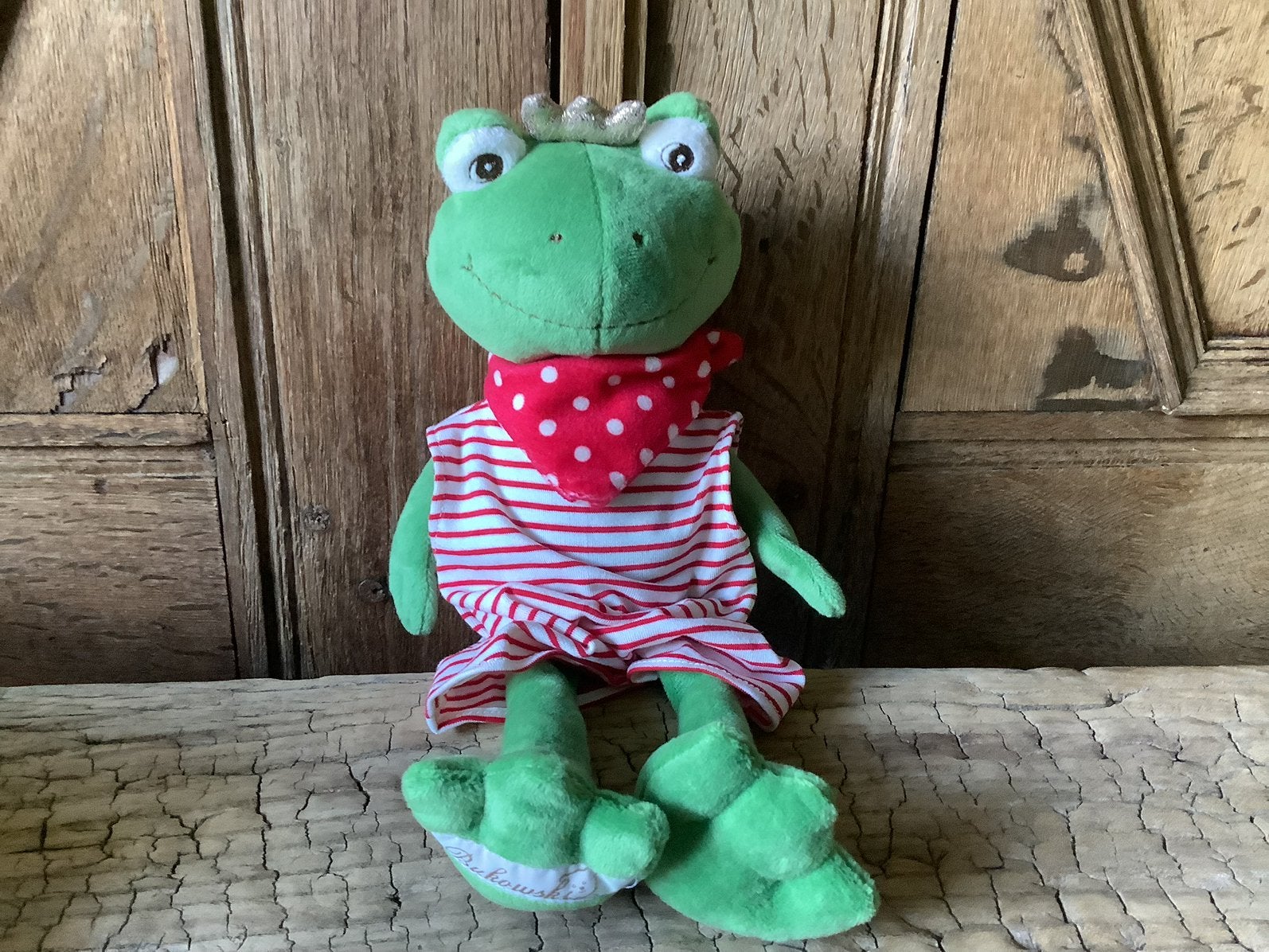 NIEUW Bukowski knuffel kikker Prince 30 cm pluche, Kinderen en Baby's, Ophalen of Verzenden, Nieuw