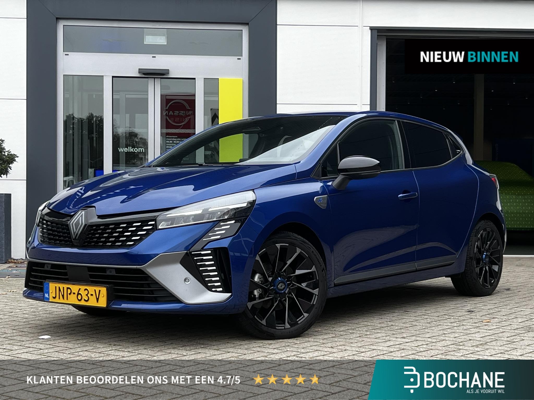 Renault Clio 1.6 E-Tech Full Hybrid 145 esprit Alpine | Auto, Gebruikt, Met garantie (alle), Blauw, Leder en Stof