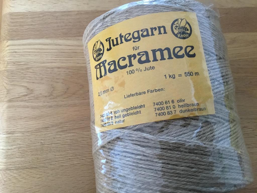 Jutegaren voor macramé, Verzenden, Overige thema's, Overige typen, Natuurlijk materiaal