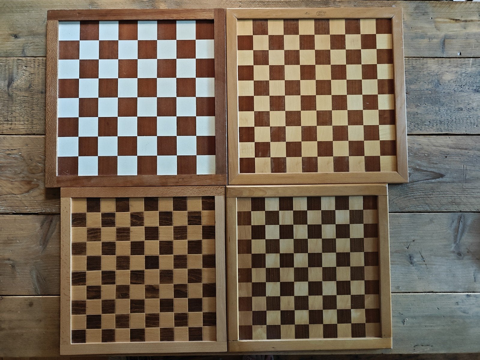 4 Dam/schaakborden., Hobby en Vrije tijd, Gezelschapsspellen | Bordspellen, Ophalen of Verzenden, NVT., NVT., NVT.