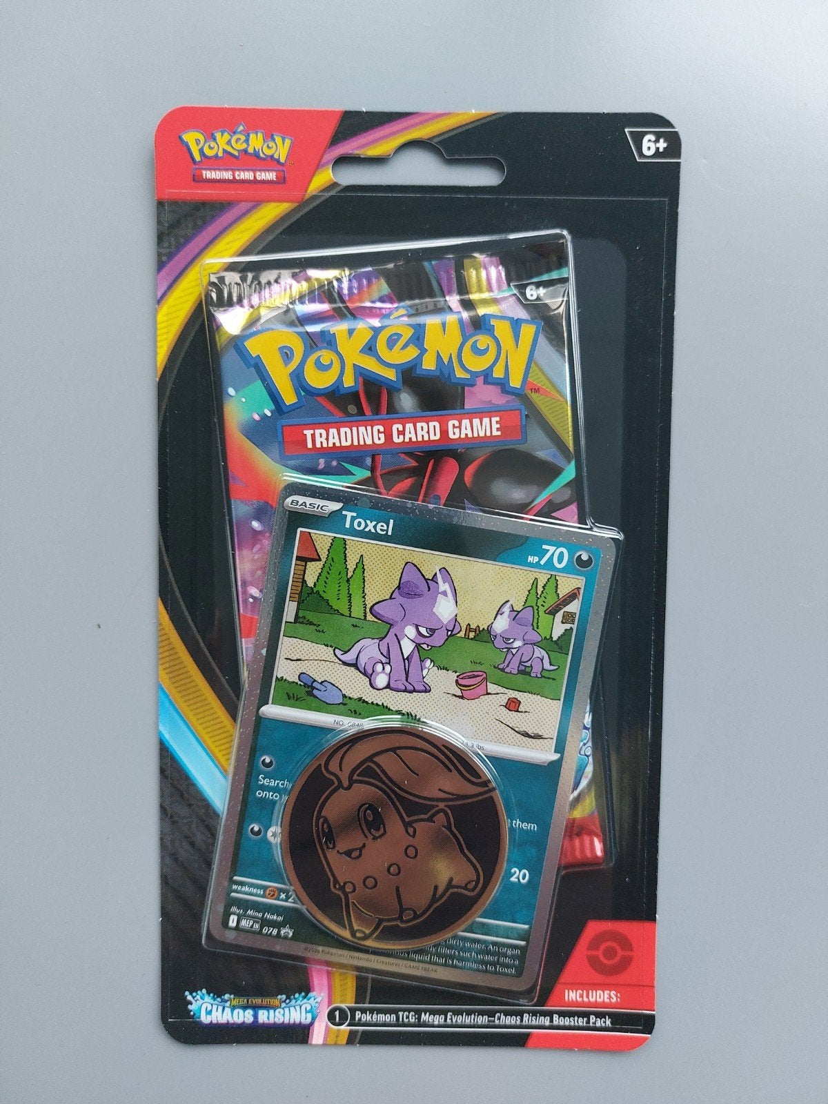Pokemon Chaos Rising Checklane Blister Toxel (24x), Ophalen of Verzenden