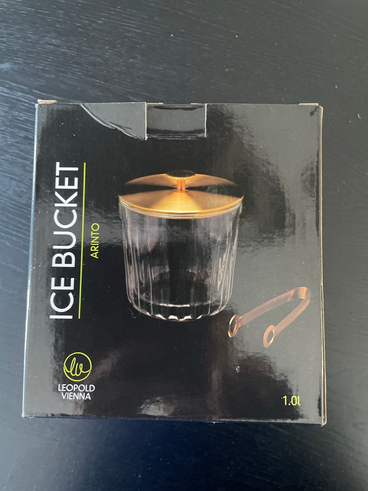 Leopold Vienna Arinto Ice Bucket met Tang - Nieuw, Goud, Nieuw, Ophalen of Verzenden, Overige merken