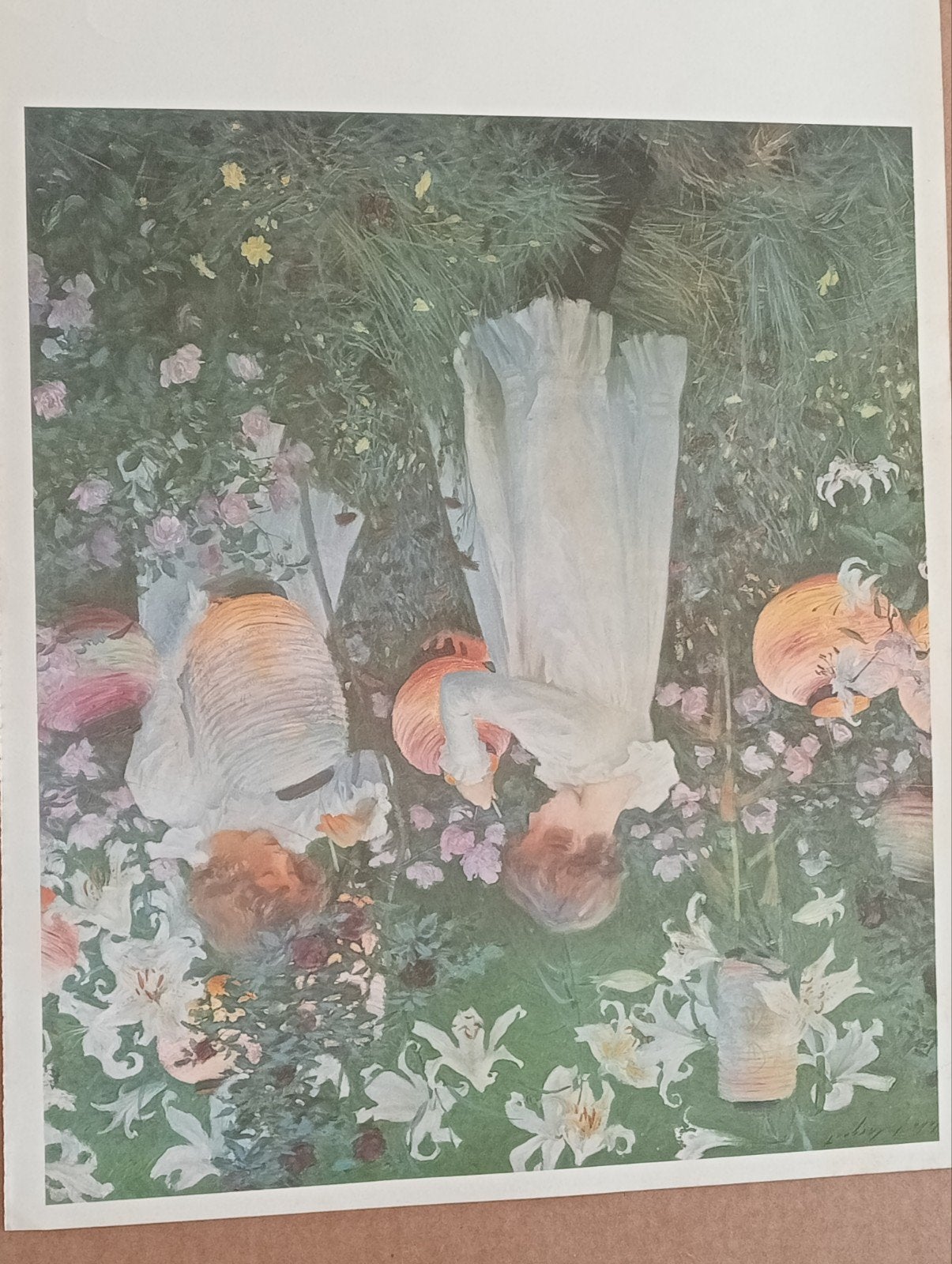 John Singer Sargent print "Anjer, Lelie, Lelie, Roos", Ophalen of Verzenden