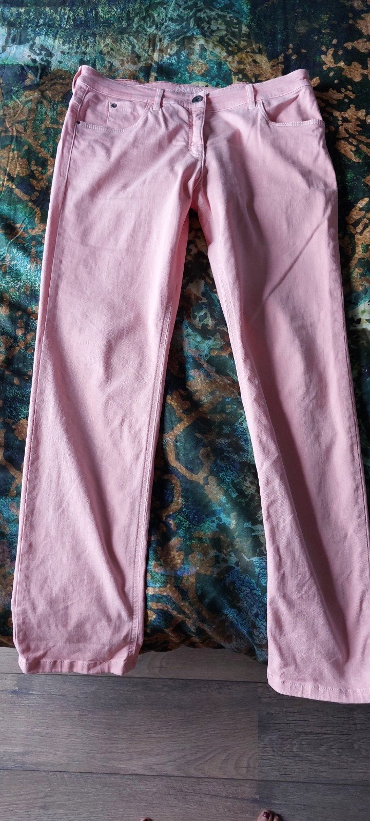 Mooie zalm roze zomerse broek van Zerres maat 42, Maat 42/44 (L), Ophalen of Verzenden, Zo goed als nieuw, Roze