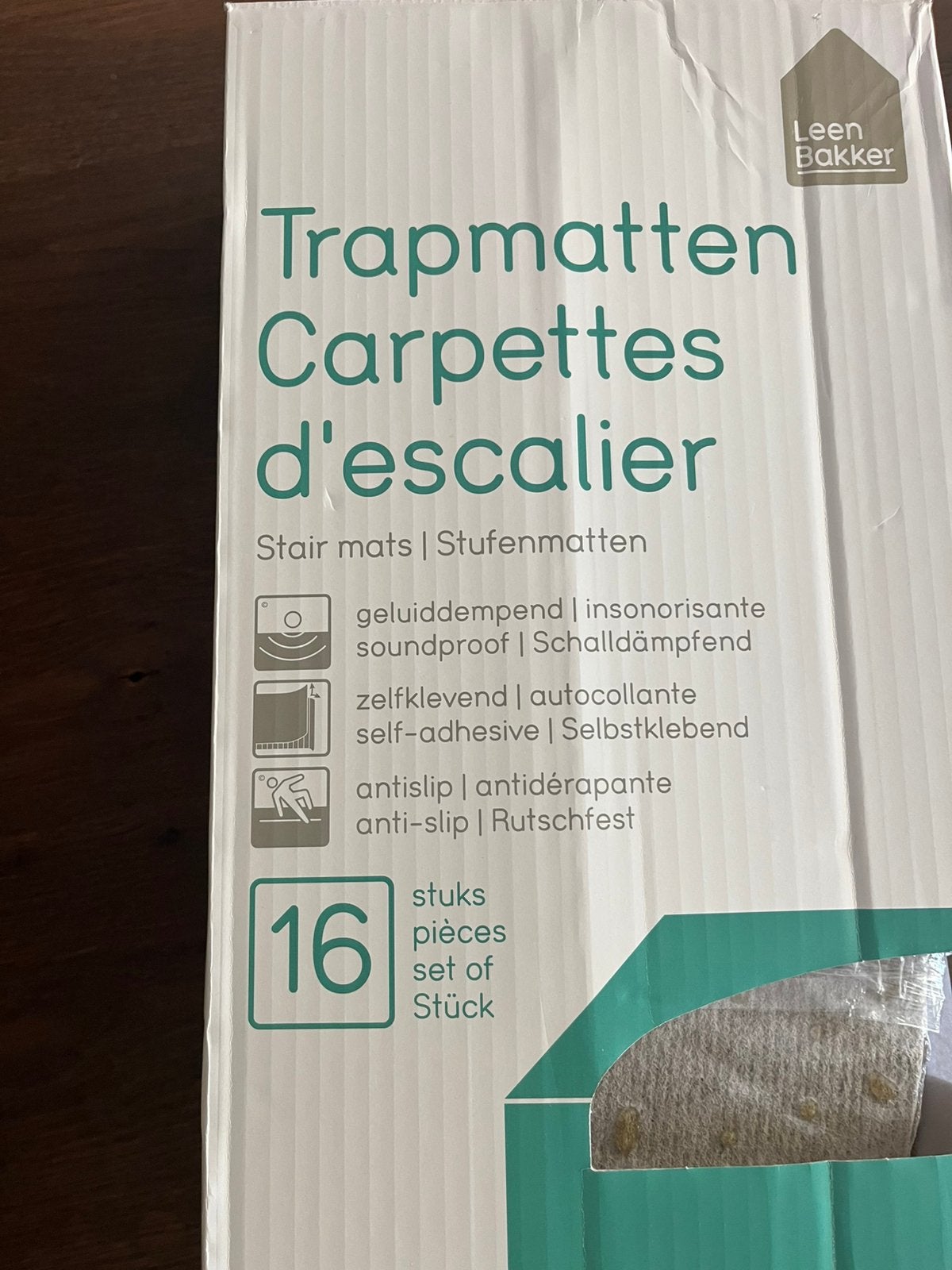 trapmatten - beige- nieuw, Ophalen, Zo goed als nieuw, Beige, Rond