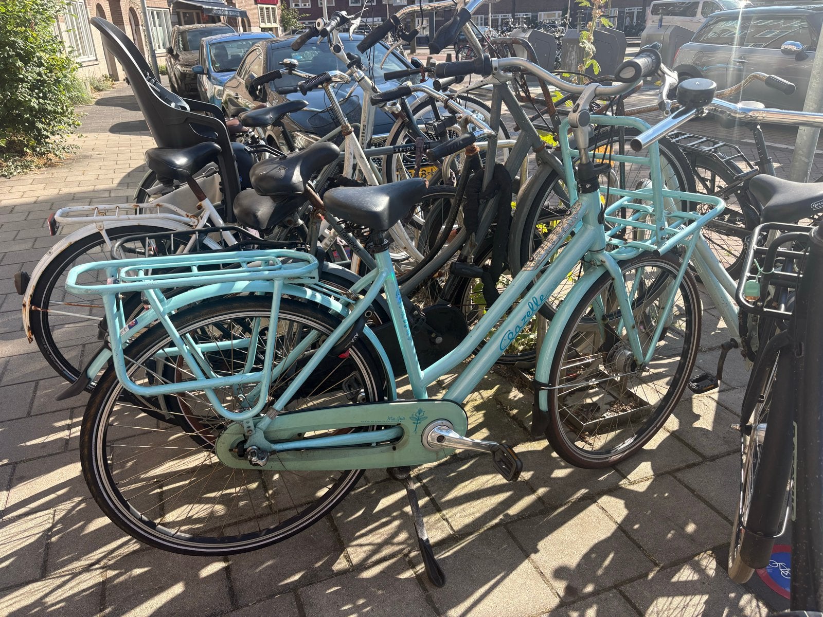 Gazelle Miss Grace damesfiets - Lichtblauw, Ophalen, Gebruikt, Versnellingen, 50 tot 53 cm