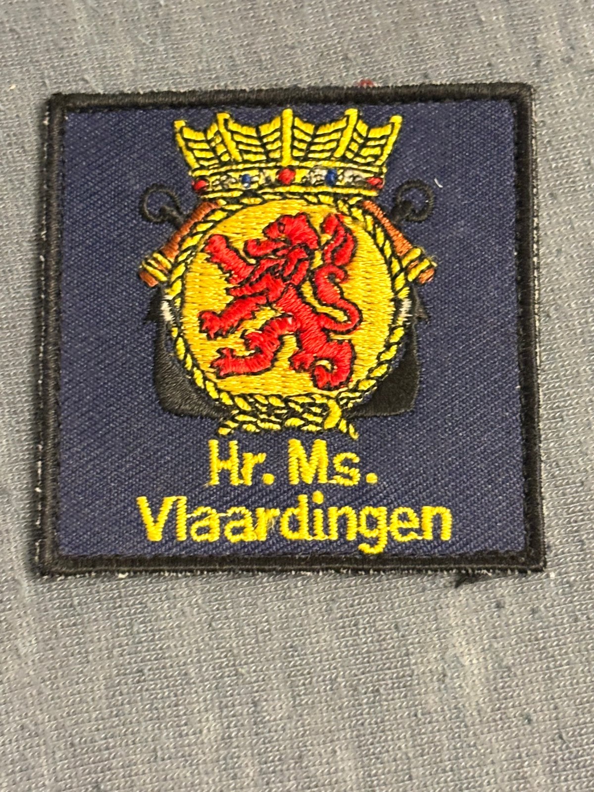 5x5 borst embleem Hr. Ms. Vlaardingen, Verzenden, Marine, Nederland, Embleem of Badge