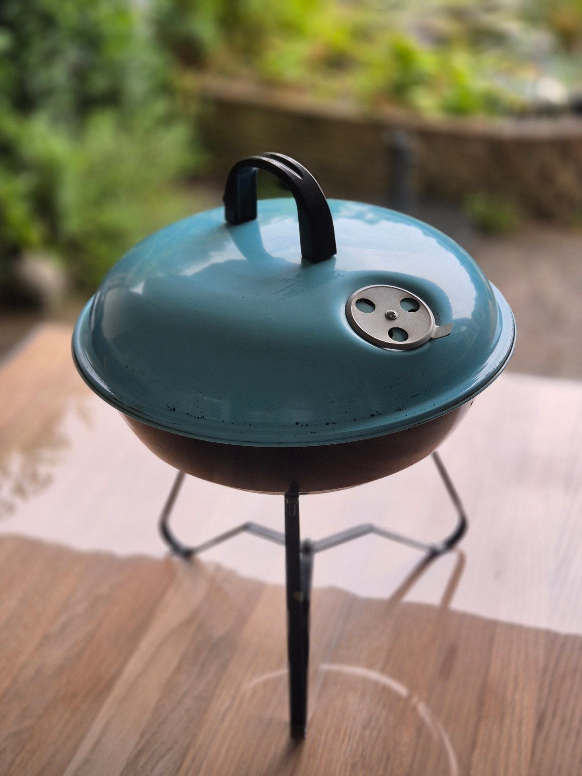 Compacte tafel BBQ - Ideaal voor balkon of camping, Ophalen, Gebruikt, Onbekend