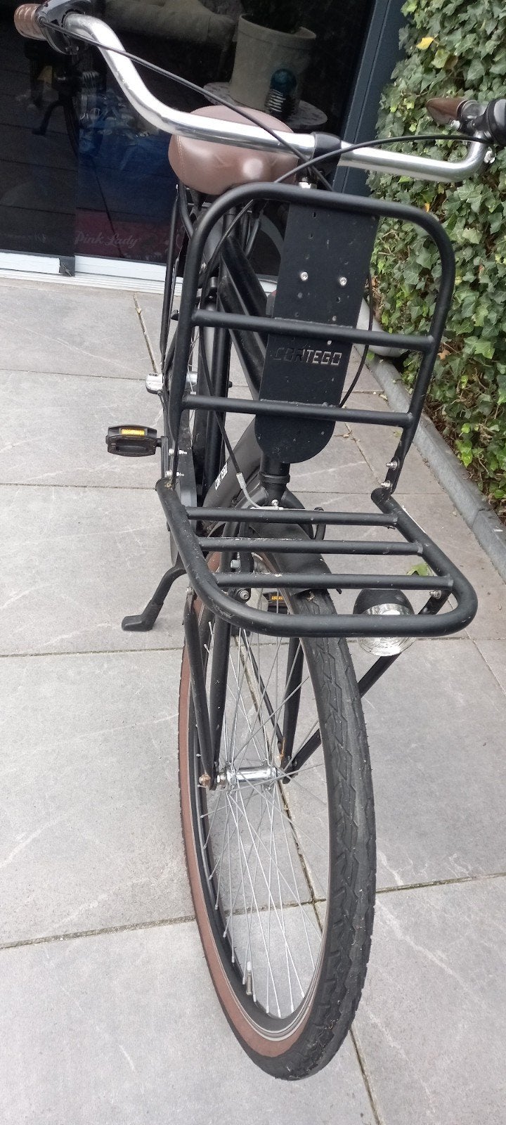 Foto 5 van Cortego transportfiets - Zwart, met voor- en achterdrager