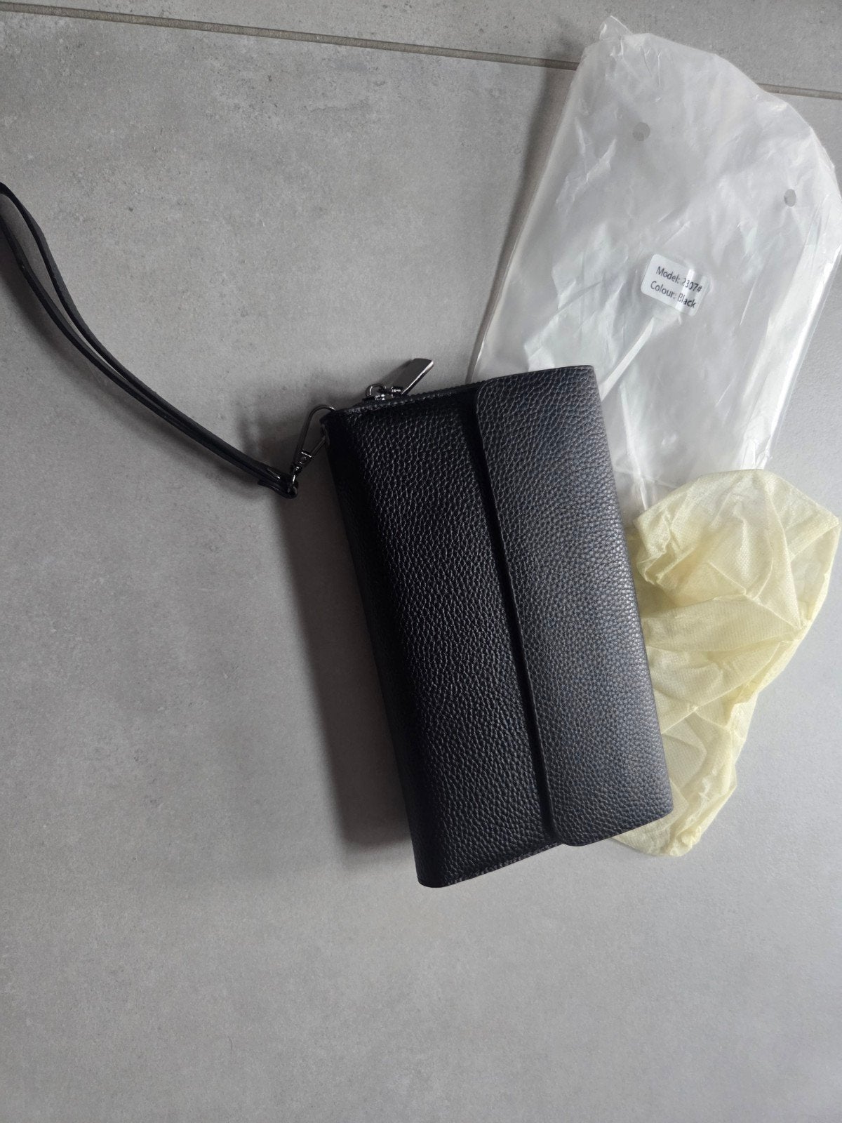 Nieuwe Clutch portemonnee van Cotton District, Overige merken, Zwart, Nieuw, Ophalen of Verzenden