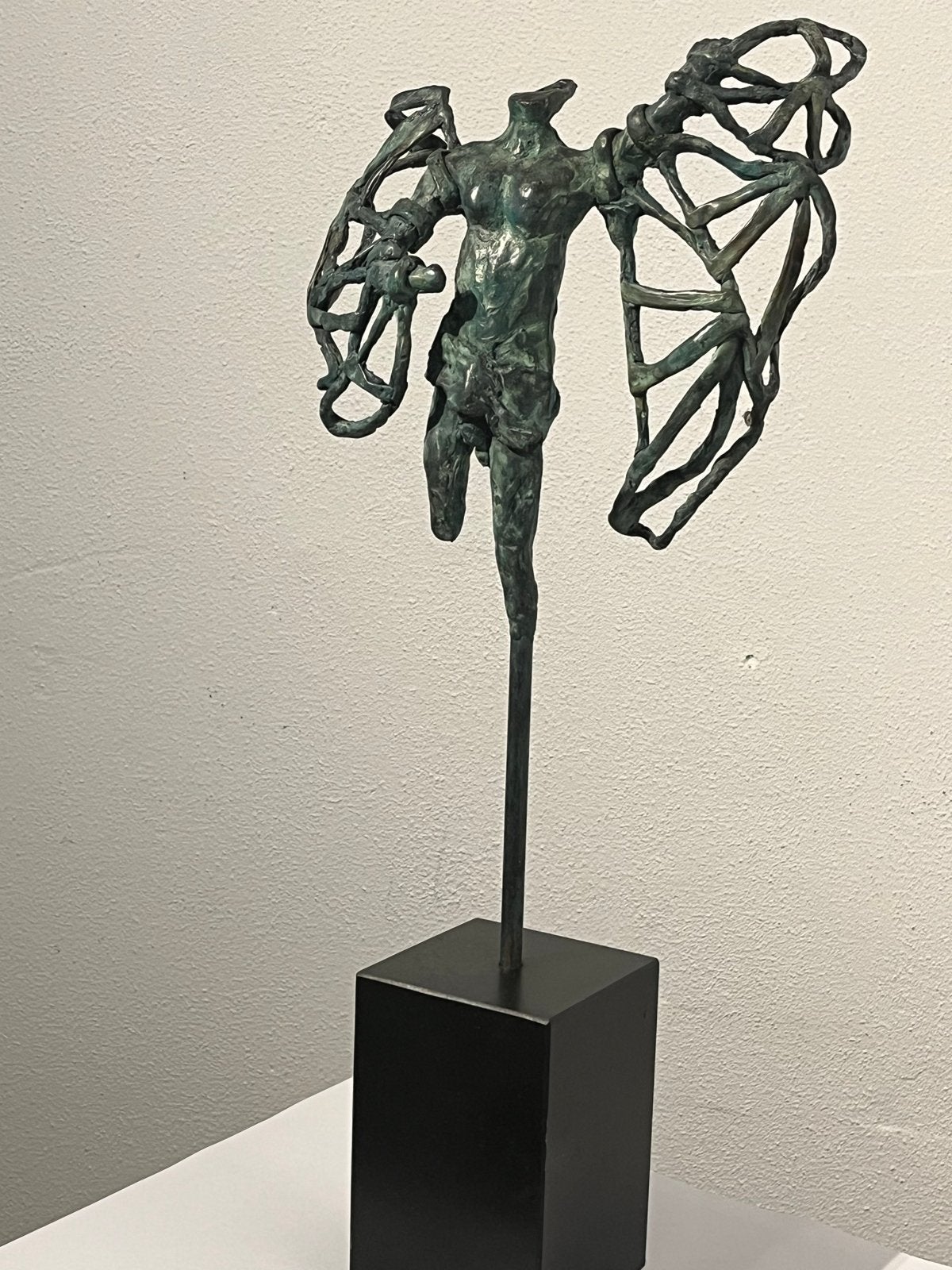 Abstract bronzen beeld van Icarus, Antiek en Kunst, Beeld, Europa, Abstract, Man