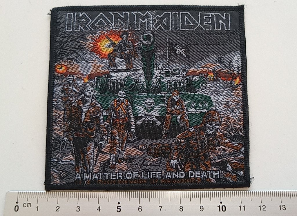Iron Maiden mooie a matter of life and death 2010 patch 263, Ophalen of Verzenden, Nieuw, Kleding