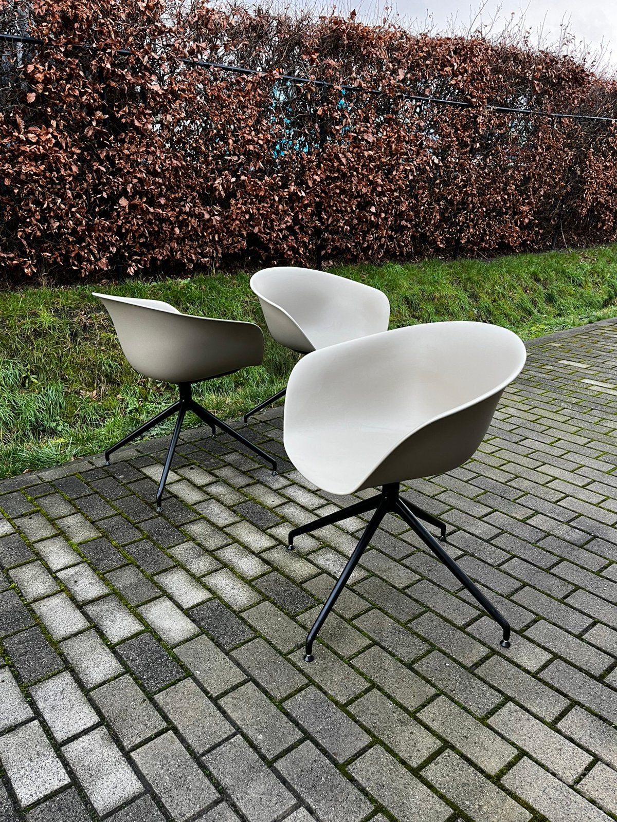 3X Arper DUNA 02 Beige, Gebruikt, Overige kleuren, Drie, Ophalen of Verzenden