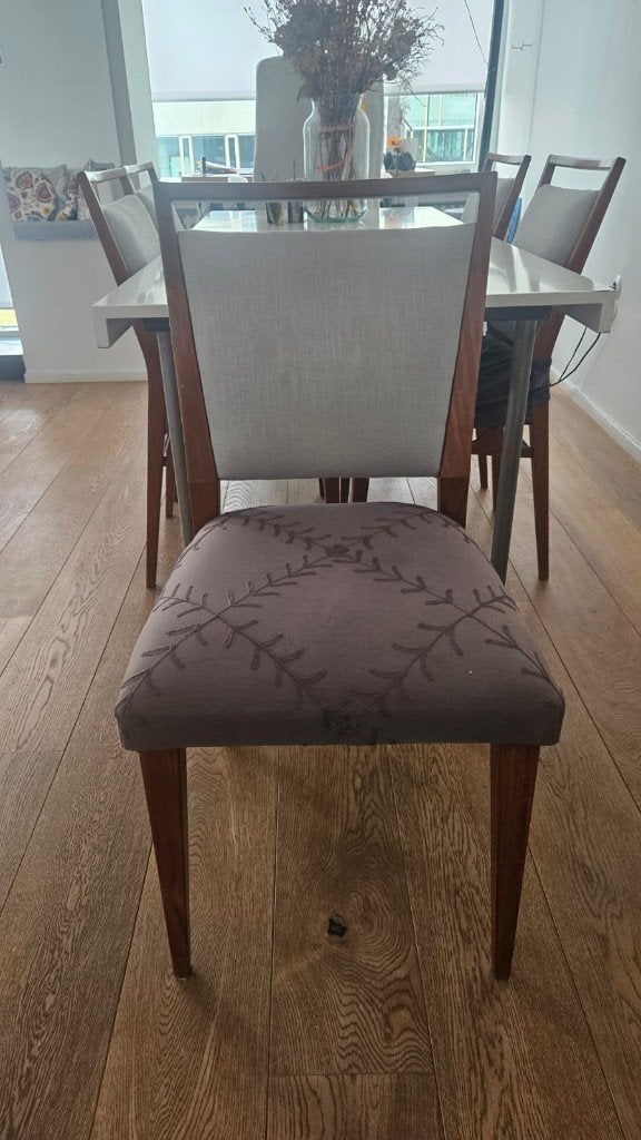 6 Eetkamerstoelen / 6 dinner chairs, Ophalen, Gebruikt, Vijf, Zes of meer stoelen, Hout