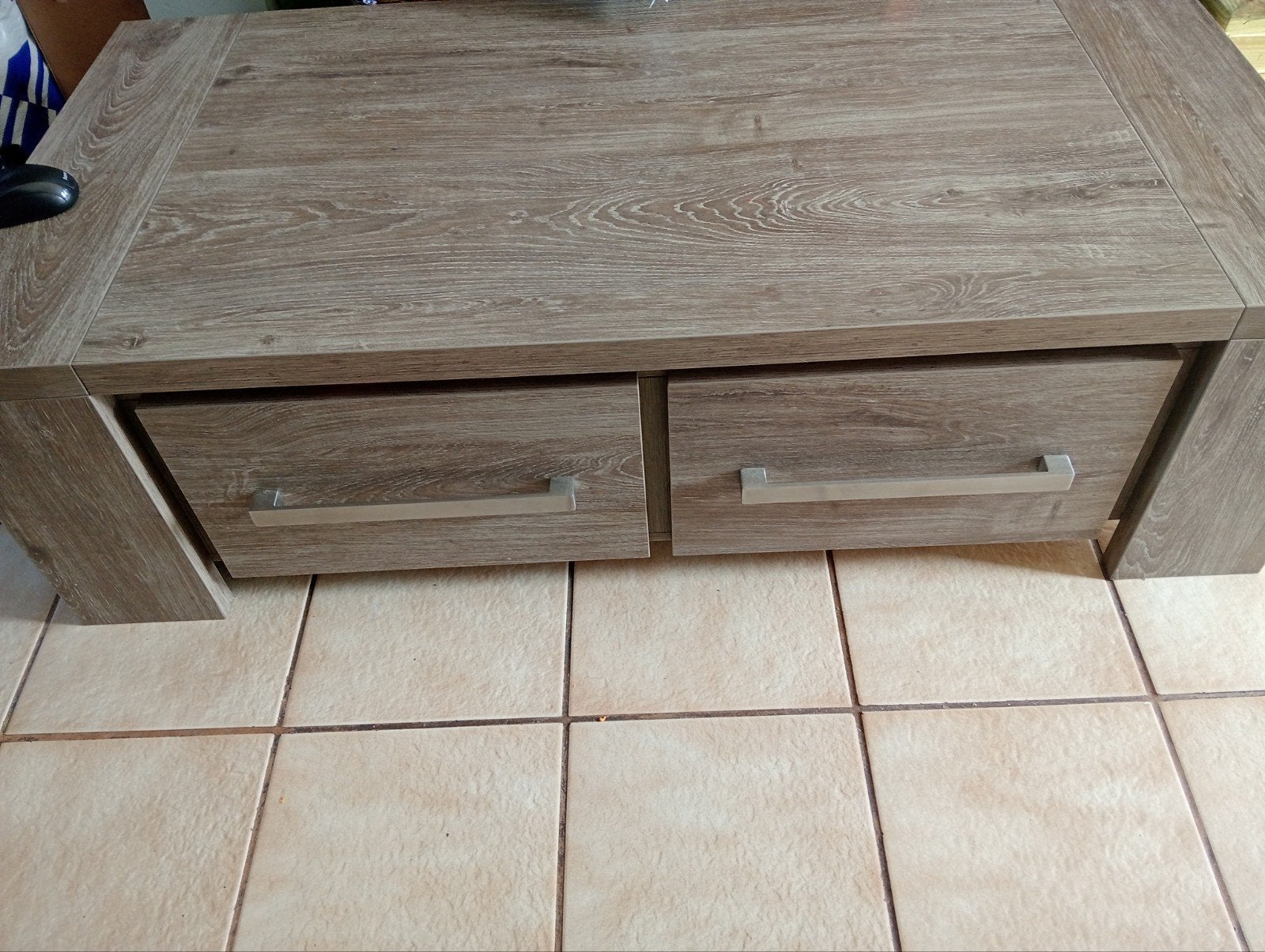 eettafel en salontafel, Ophalen, 100 tot 150 cm, Zo goed als nieuw, Vijf personen of meer