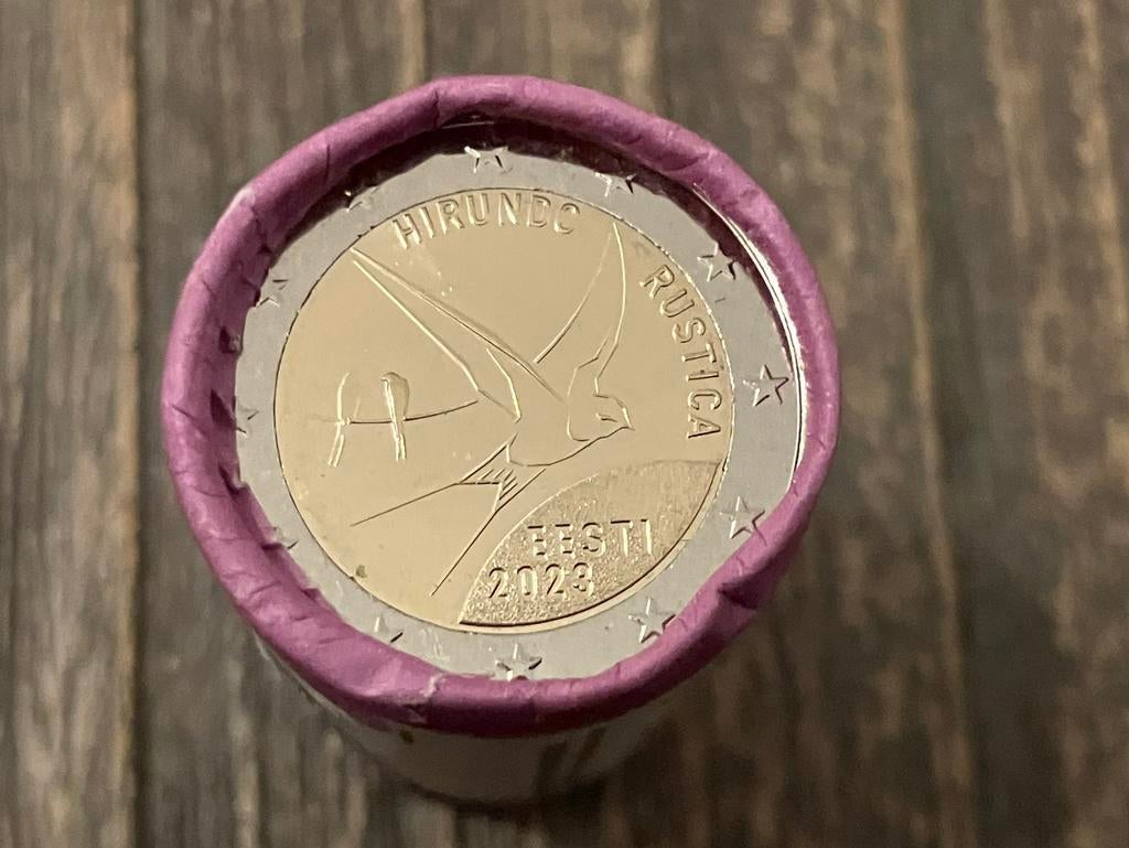 2 euro Boerenzwaluw Estland 2023 Rol 25 stuks., Ophalen of Verzenden, Estland, 2 euro, Setje