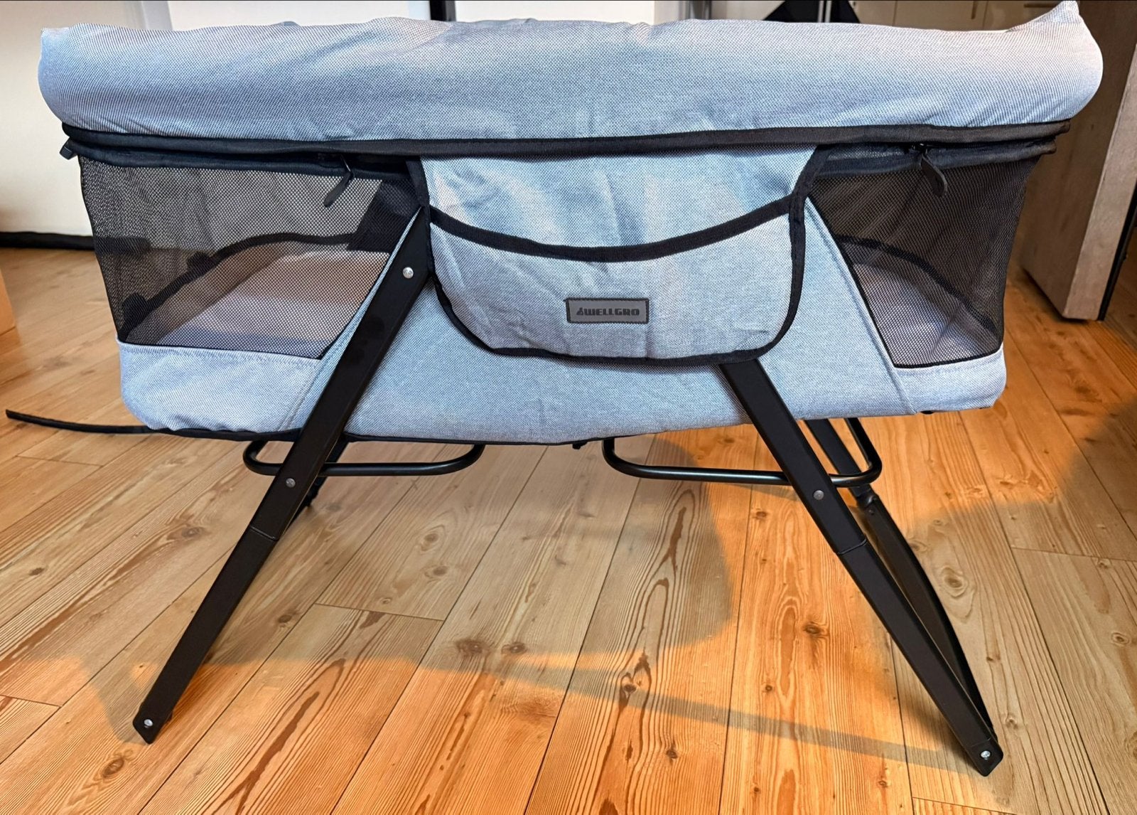 Wellgro Babybedje Inklapbaar - Co-sleeper - Nieuw, Kinderen en Baby's, Ophalen, Nieuw, Wieg