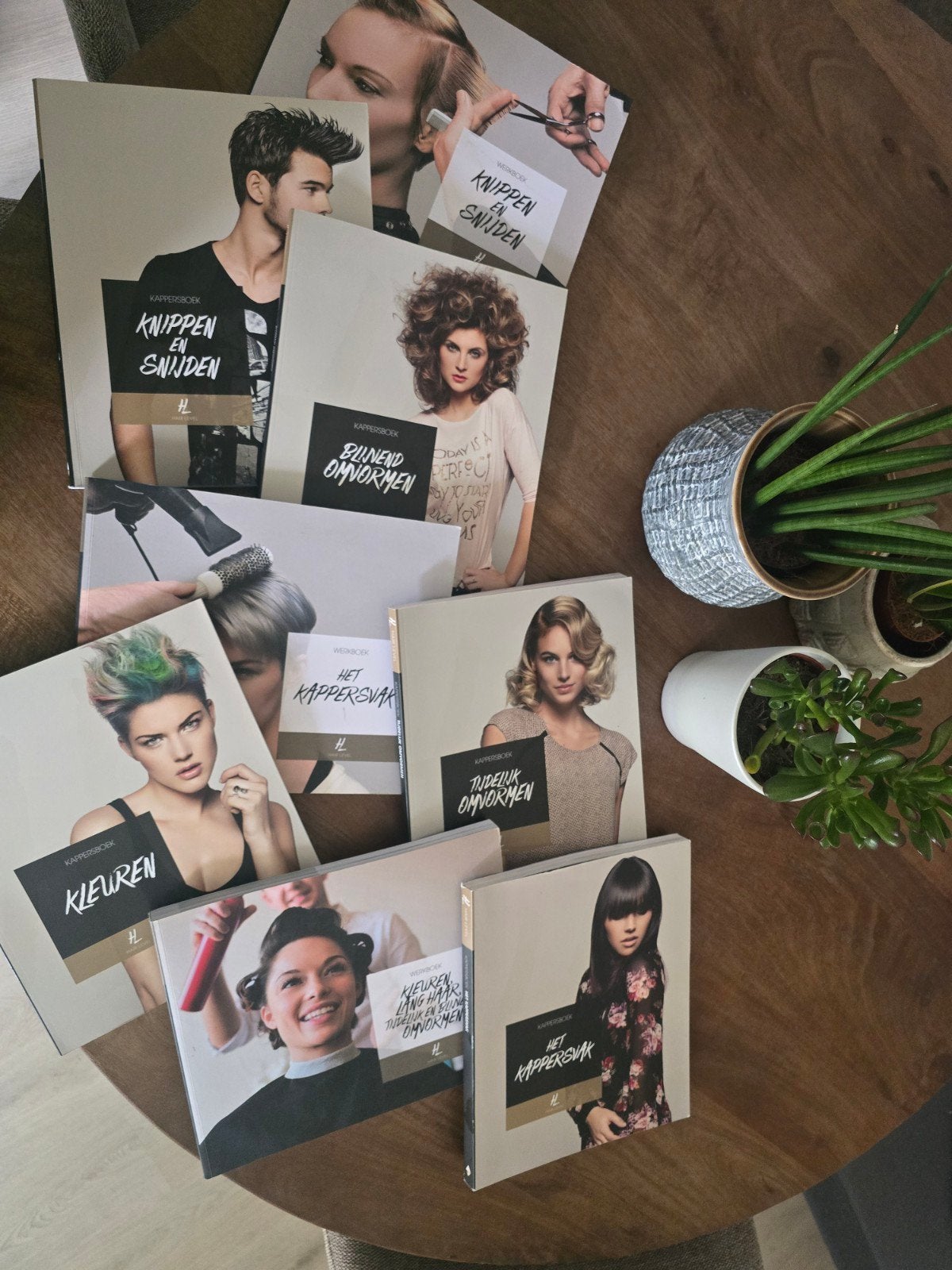 Kappersboeken set: Knippen, Kleuren, Omvormen, Boeken, Ophalen, Zo goed als nieuw, MBO, Onbekend