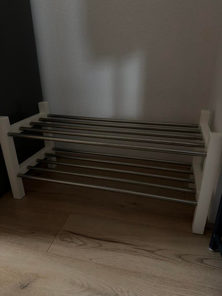 Ikea TJUSIG schoenenrekken, wit, 79x32x37, Huis en Inrichting, Ophalen, Zo goed als nieuw