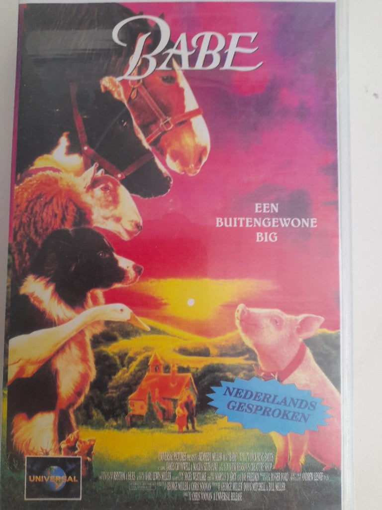 Babe, Tekenfilm, Alle leeftijden, Zo goed als nieuw, VHS