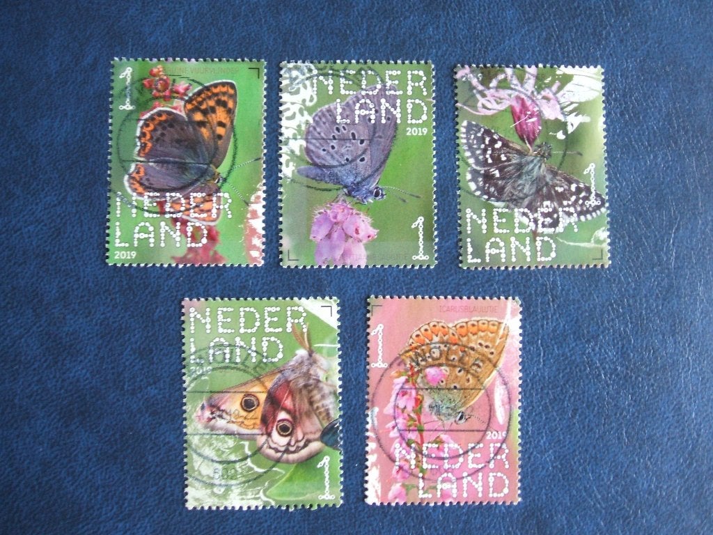 Nederland vlinders, Ophalen of Verzenden, Na 1940, Gestempeld