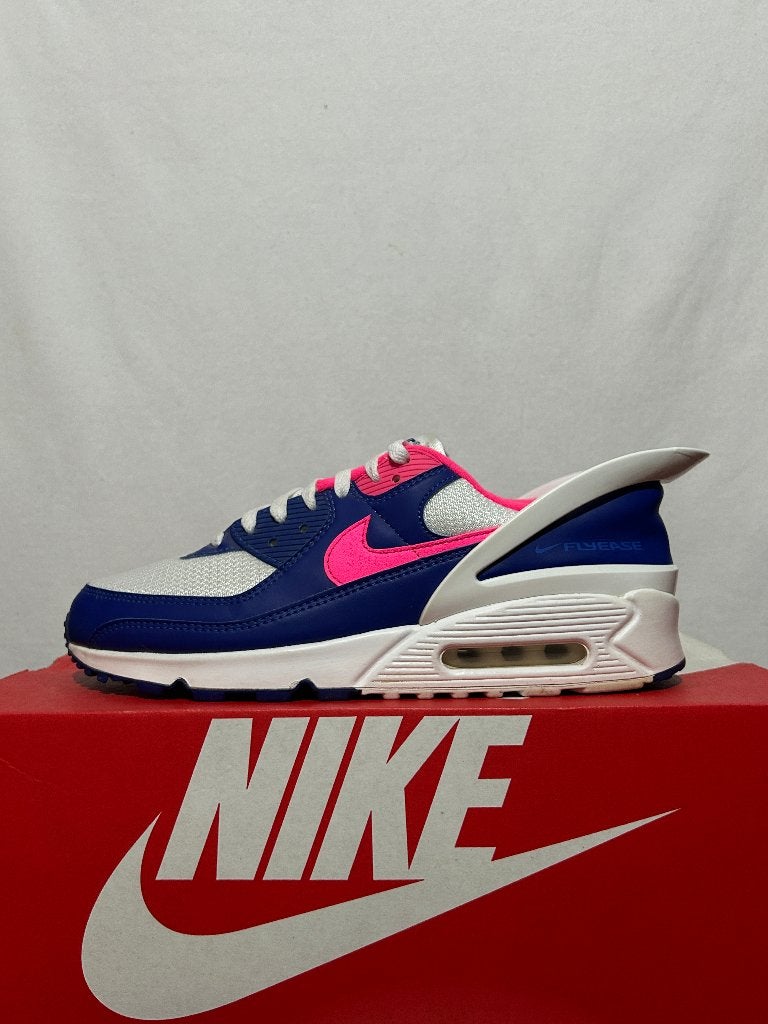 BIJNA NIEUW Maat 45 - Nike Air Max 90 Flyease Blue Pink