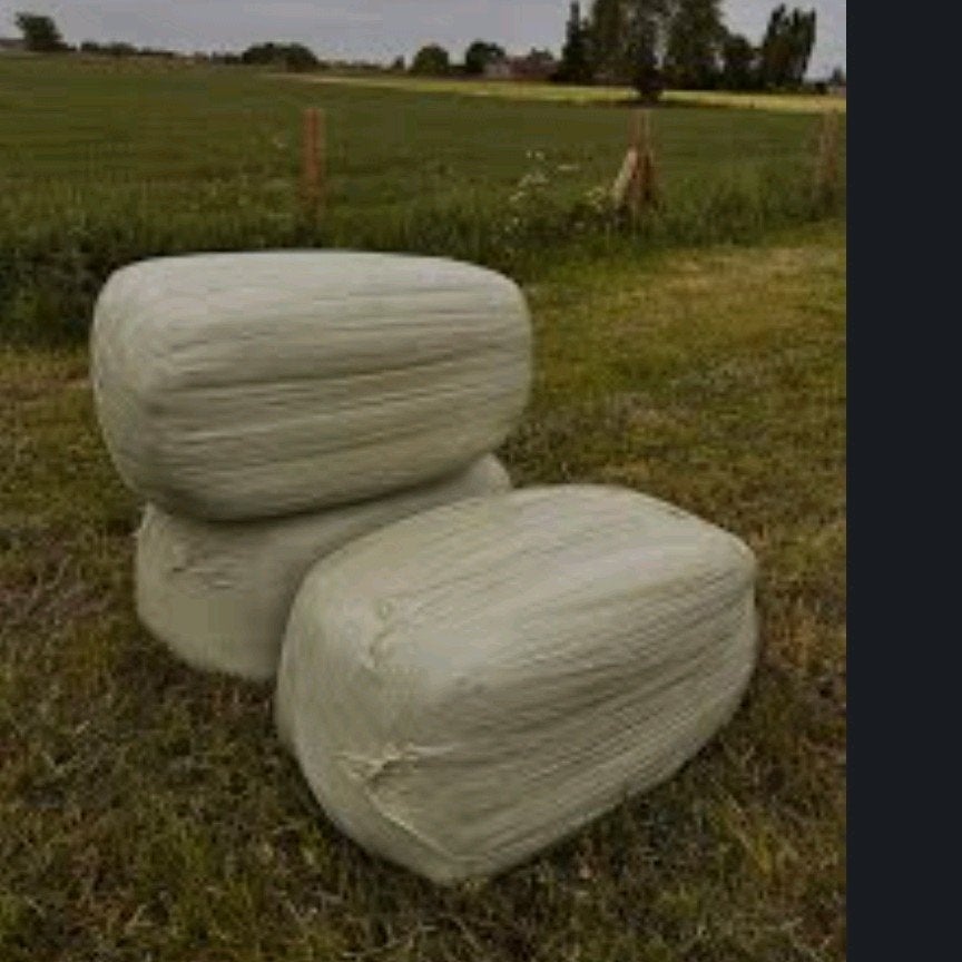 Gezocht: in plastic verpakte mini hooibalen voordroog/kuil, Ophalen of Verzenden, Vee