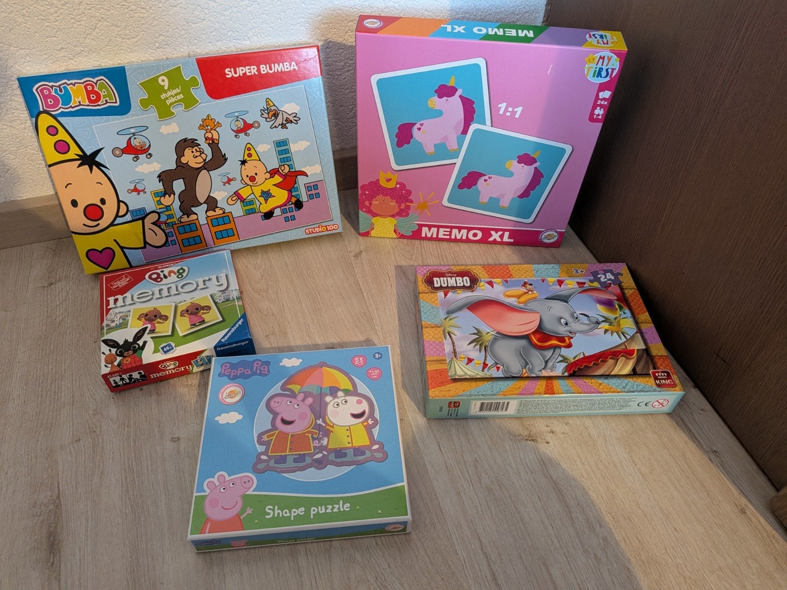 Puzzels en memorie spellen pakket. 5 december tip, Ophalen, Zo goed als nieuw, 2 tot 4 jaar