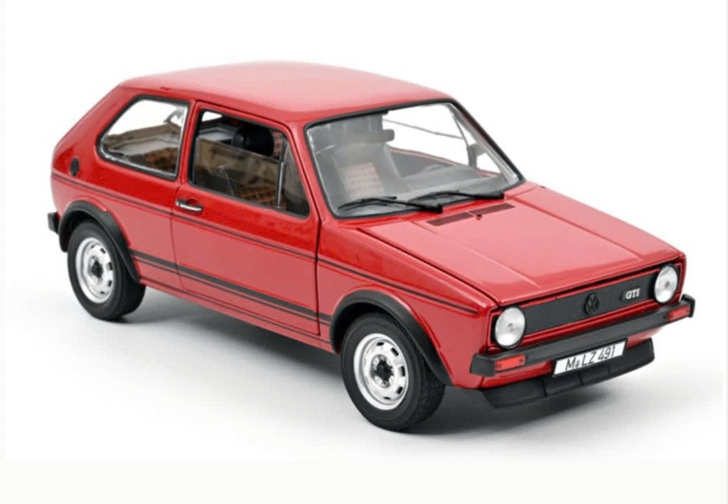 VW GOLF GTI 1976 rood schaal 1/18 NOREV ref: 188472