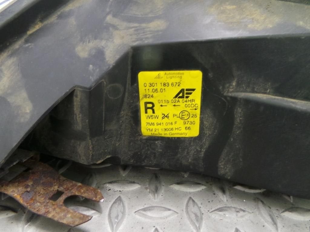 FORD GALAXY KOPLAMP R 2001, Auto-onderdelen, Verlichting, Ophalen of Verzenden, Gebruikt, Stiba lid