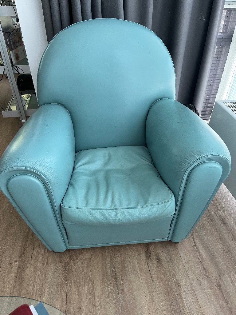 Poltrona frau fauteuil, Ophalen, Gebruikt, 75 tot 100 cm, Leer