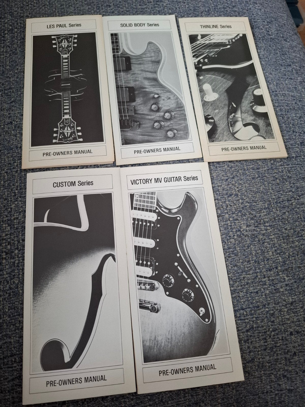 5 originele Gibson Pre-Owners Manuals uit 1981, Boeken, Catalogussen en Folders, Ophalen of Verzenden, Gelezen